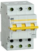 Выключатель-разъединитель трехпозиционный ВРТ-63 3P 50А | код MPR10-3-050 | IEK